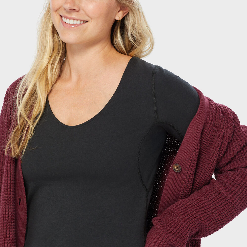 Women's No-Yank Sweater Protector Elbow Sleeve Tee Main Image