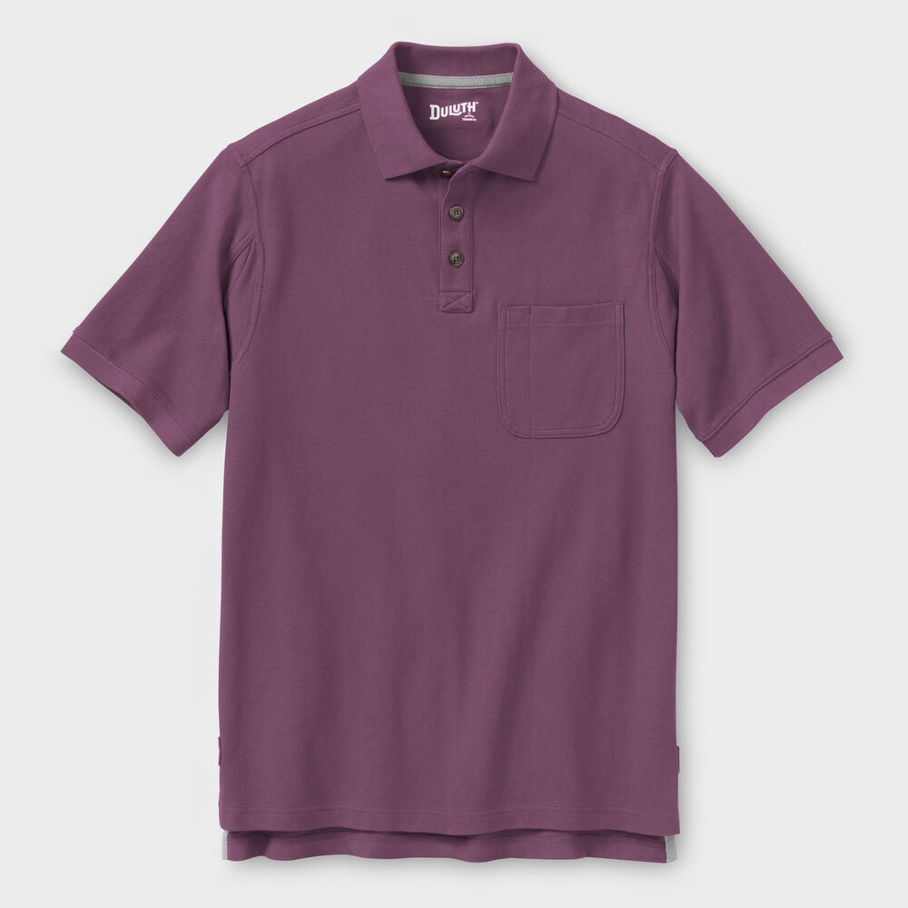 Men's No Polo Shirt Short Sleeve with Pocket Main Image