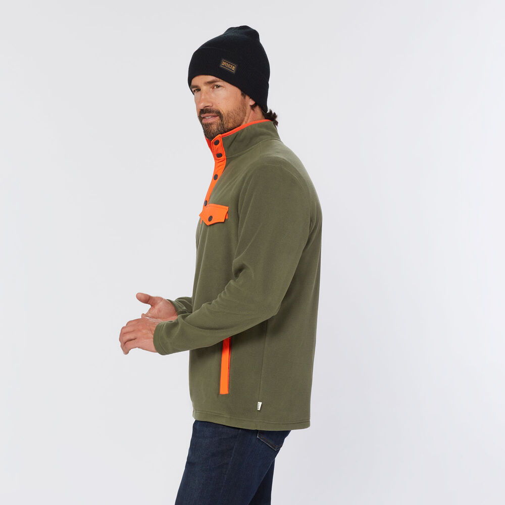 Men's Doubleback Fleece Button Mock Pullover Main Image