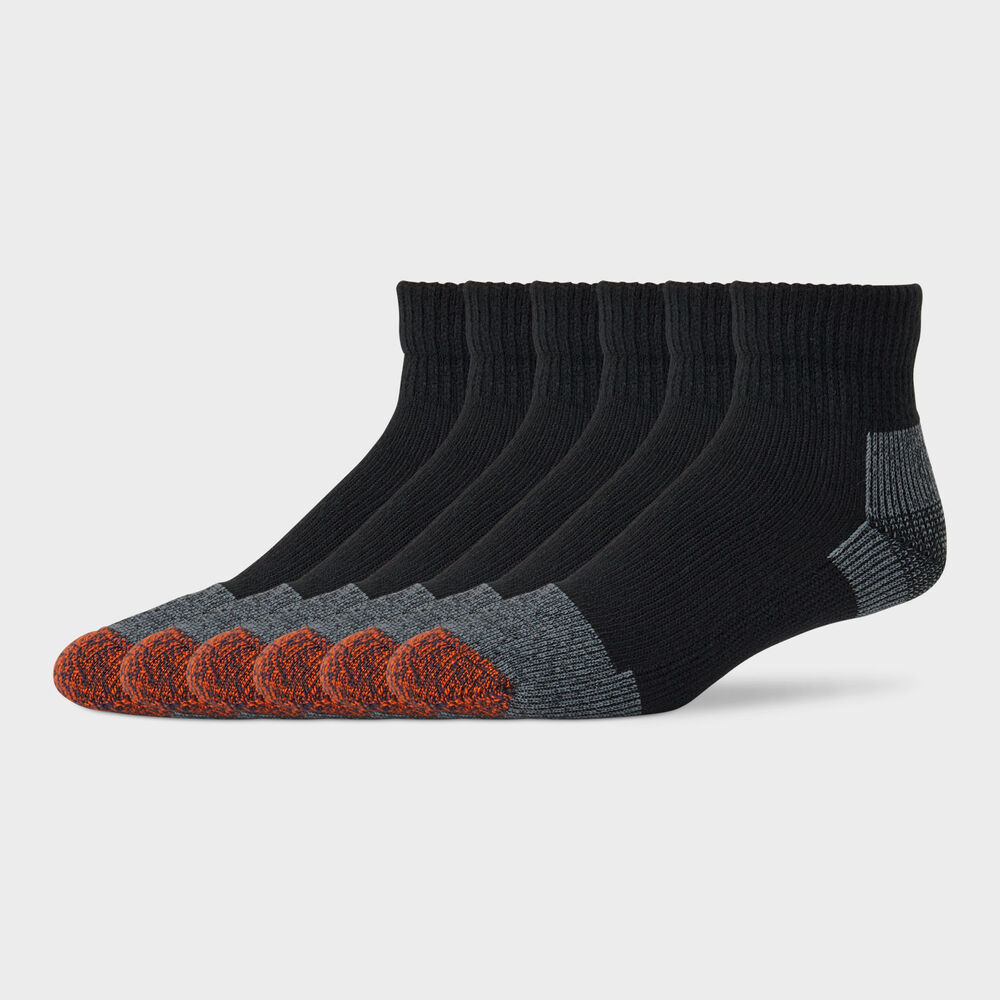 Men's Everyday 6-Pack Midweight Quarter Socks Main Image