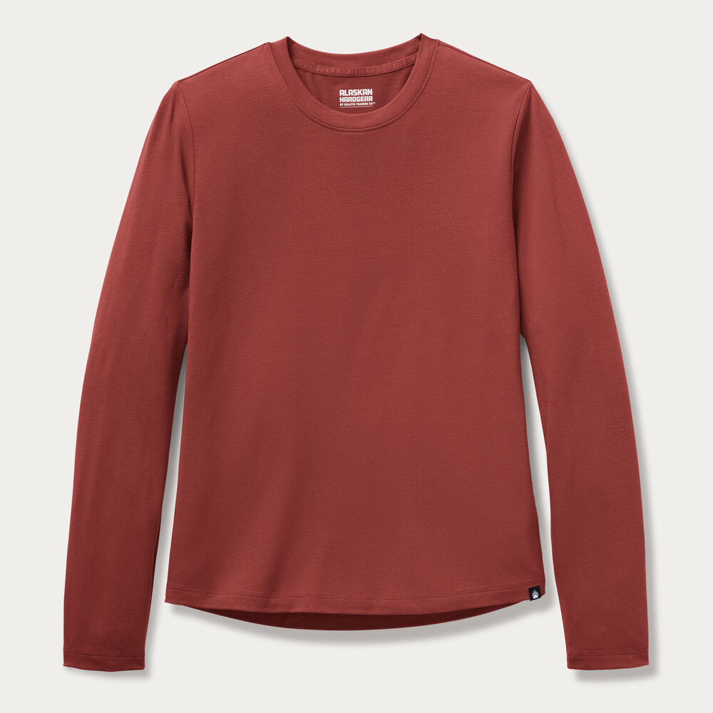 Women's AKHG Renew Bamboo Crewneck Long Sleeve Tee Main Image