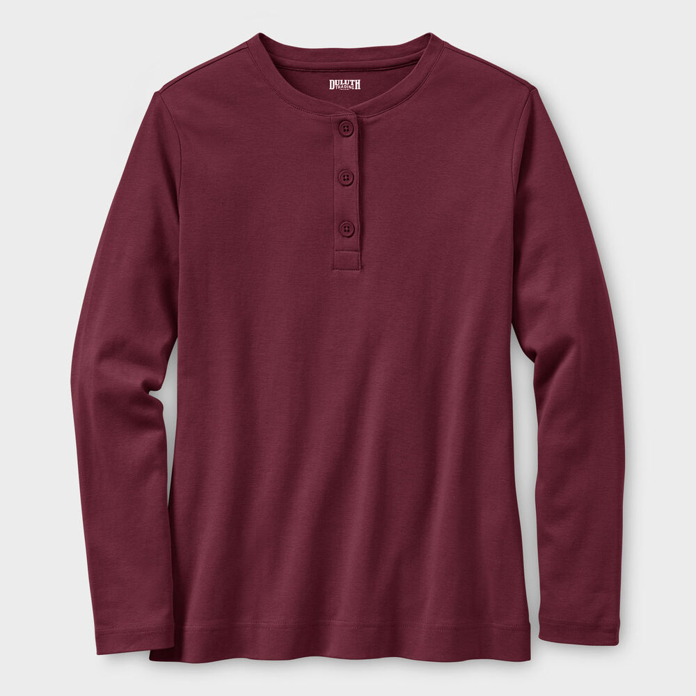 Women's Longtail T Long Sleeve Henley Main Image
