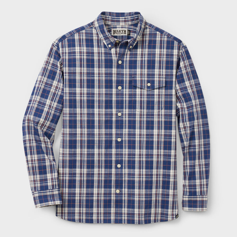 Men's Drumlin Slub Cotton Relaxed Fit Long Sleeve Shirt Main Image