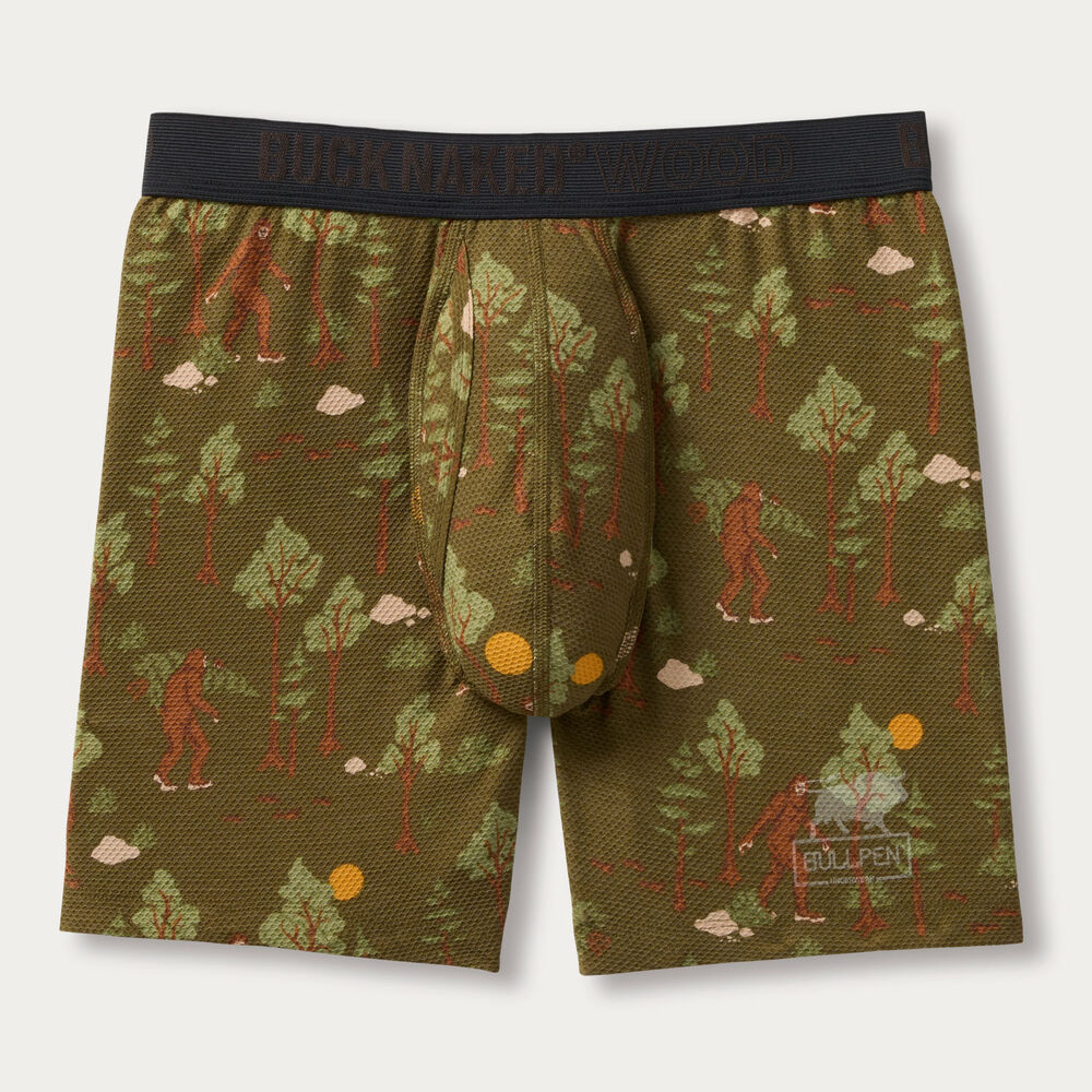 Men's Buck Naked Wood Bullpen Boxer Briefs Main Image