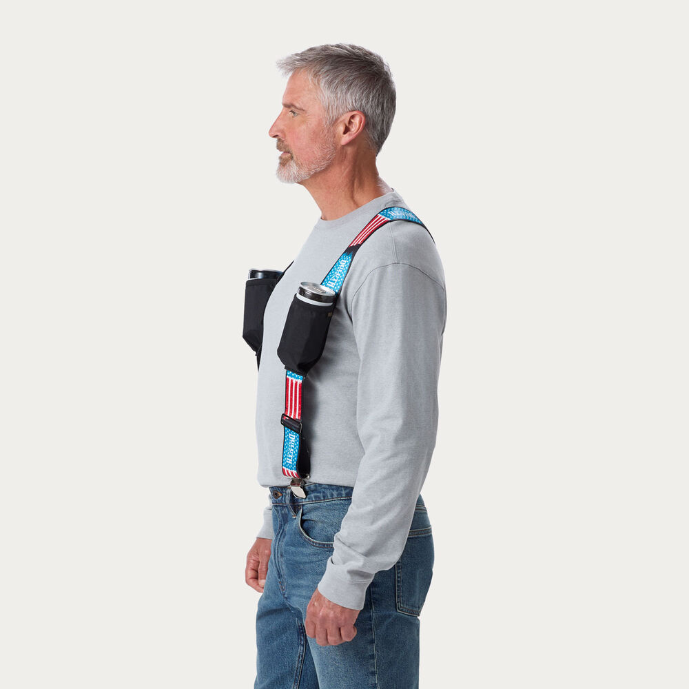 Men's X-Back Insulated Bevy Pocket Suspenders Main Image