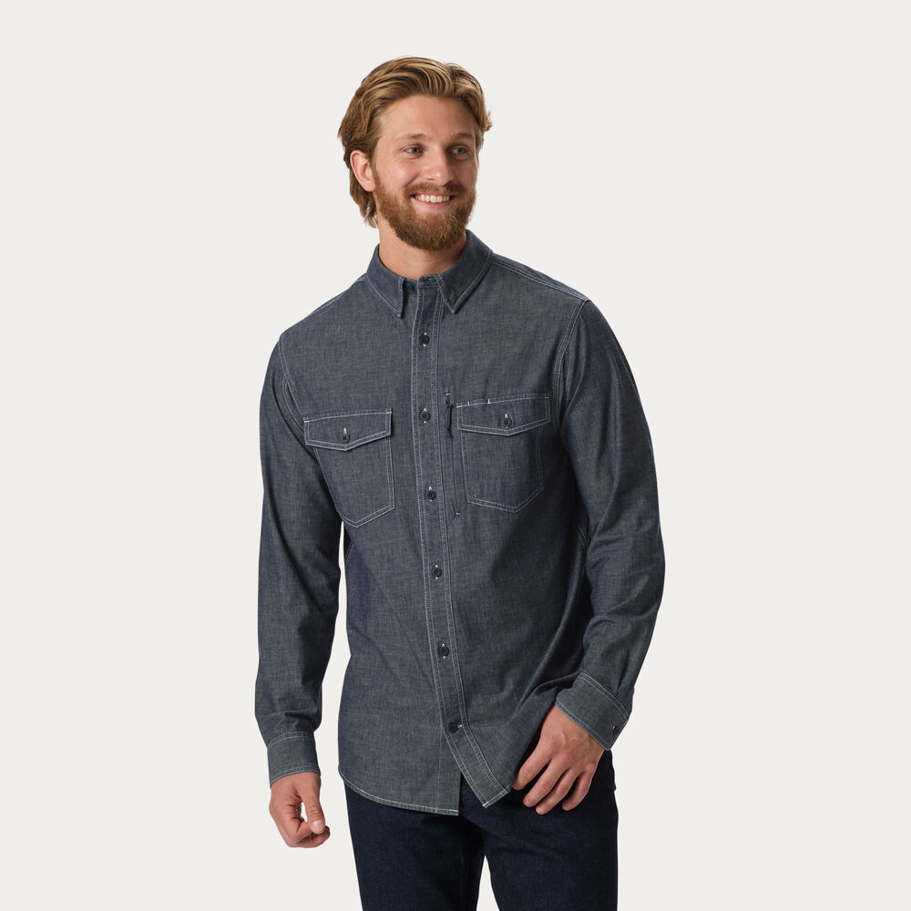 Men's No Quit Utility Standard Fit Chambray Shirt Main Image