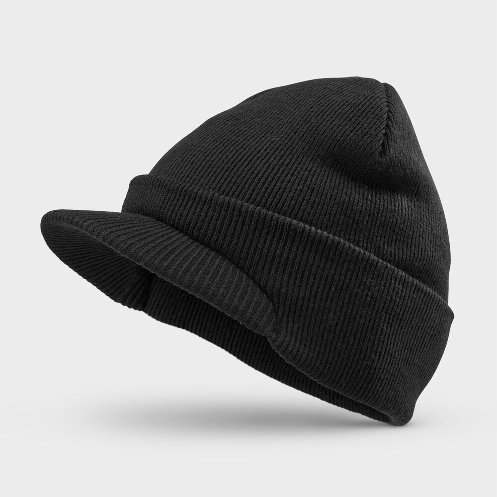 Tough Guy Brimmed Beanie BLK ONESIZE Main Image
