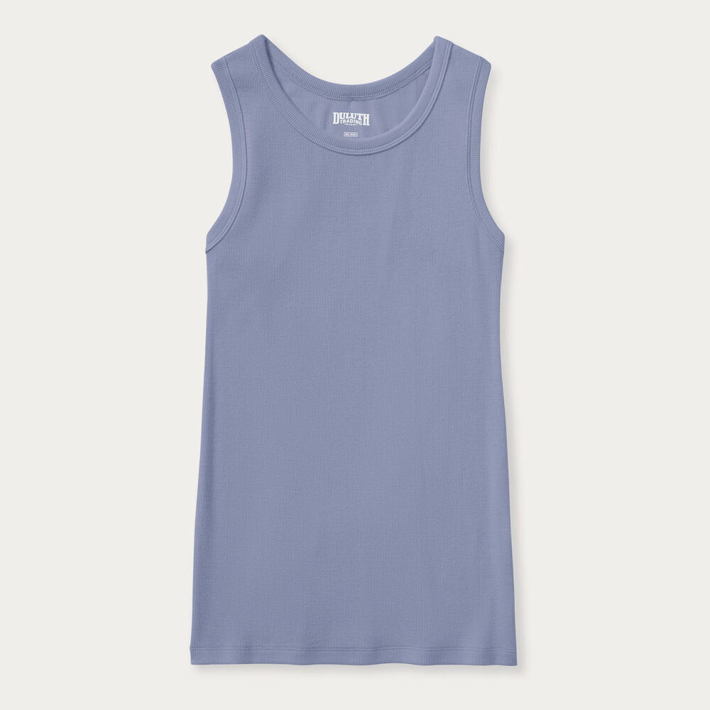 Women's No-Yank Luxe Rib Racerback Tank Main Image