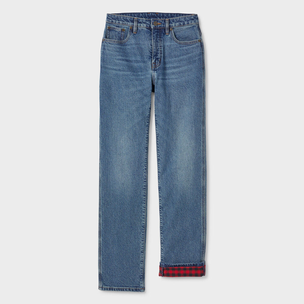 Women's Duluth Heritage Hi-Rise Lined Straight Leg Jeans Main Image