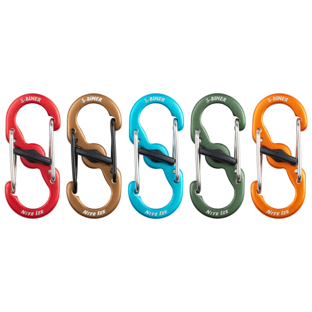 NiteIze S-Biner MicroLock Aluminum - 5 Pk. AST ONESIZE Main Image