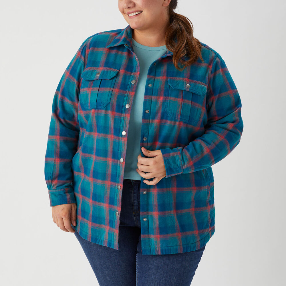 Women's Plus Free Swingin' Lined Flannel Shirt Jac Main Image