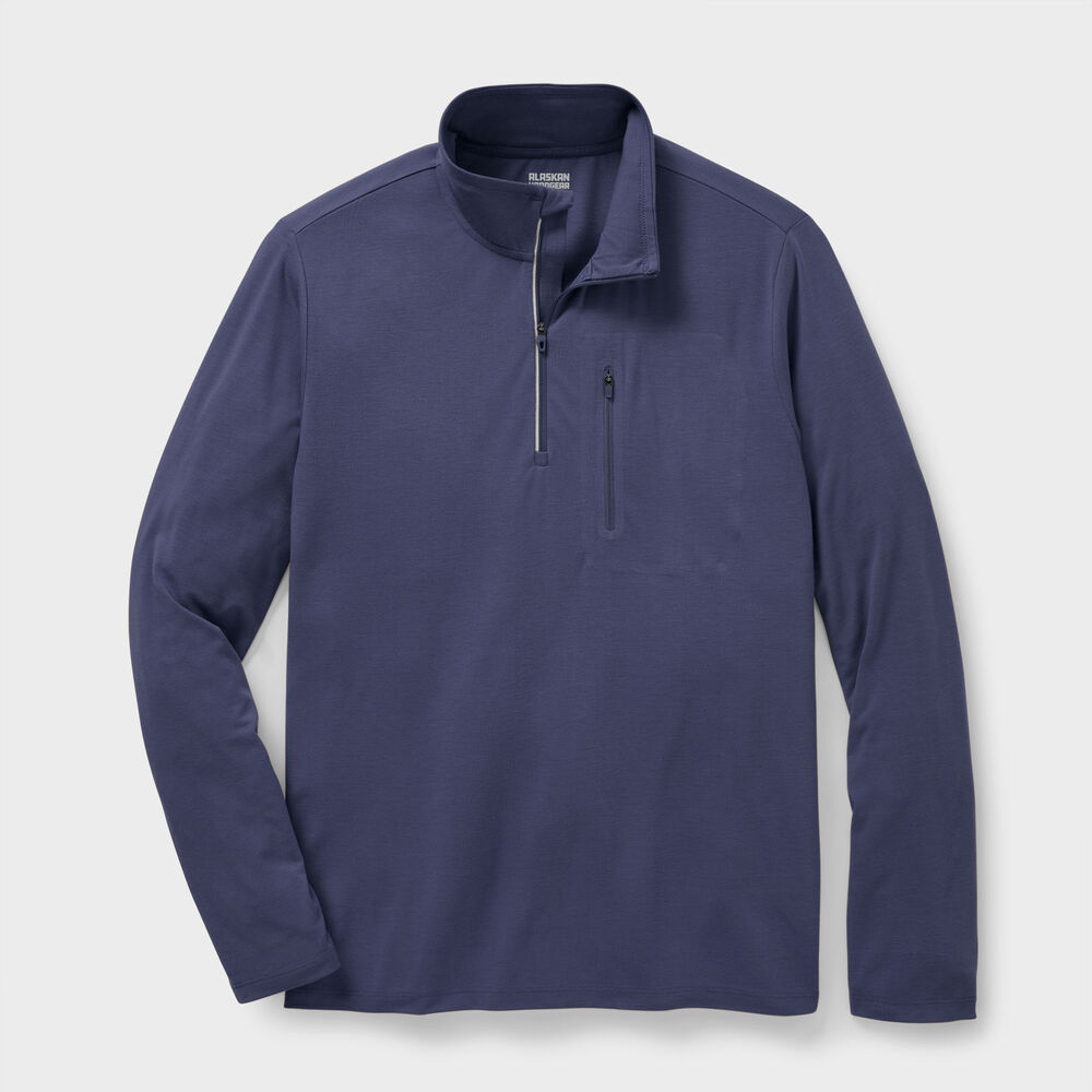 Men's AKHG Renew Bamboo 1/4 Zip Mock Main Image