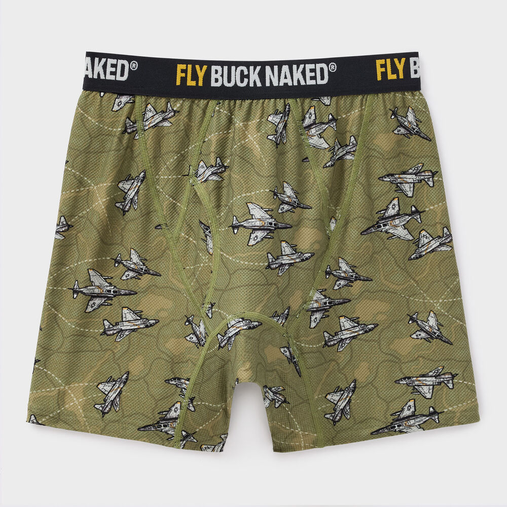 Men's Buck Naked Event Pattern Boxer Briefs Main Image
