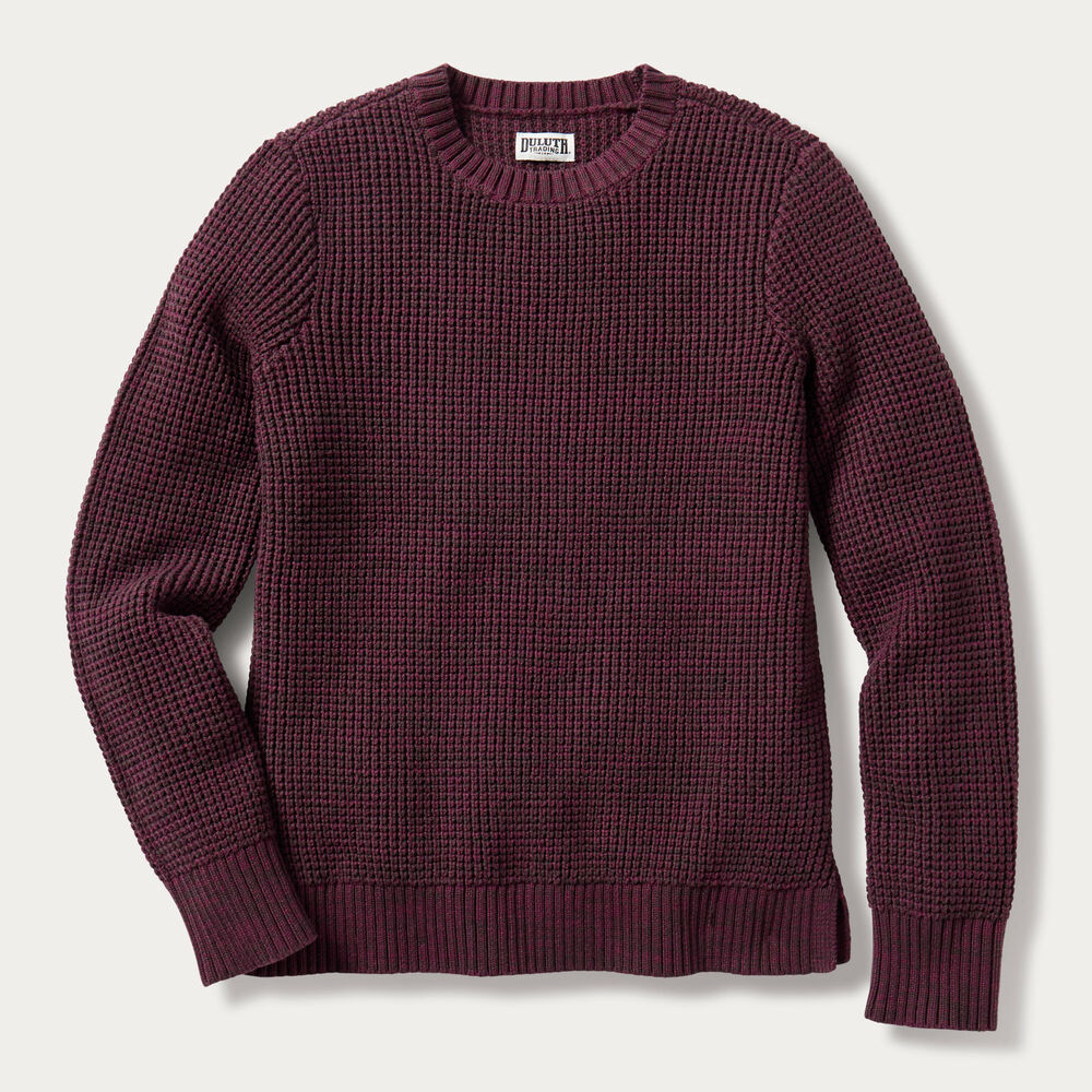Women's Heritage Waffle Stitch Crew Sweater Main Image