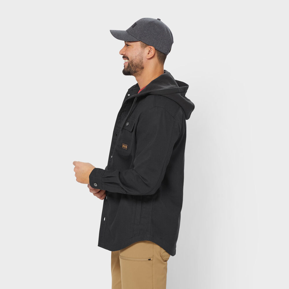 Men's Jersey-Lined Fire Hose Hooded Shirt Jac Main Image