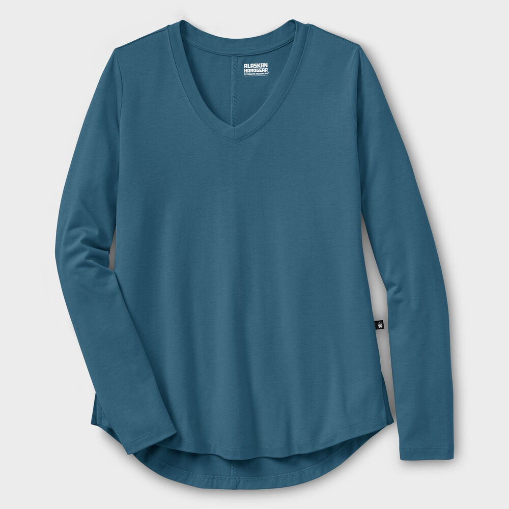 Women's AKHG Renew Bamboo Long Sleeve Tee Main Image