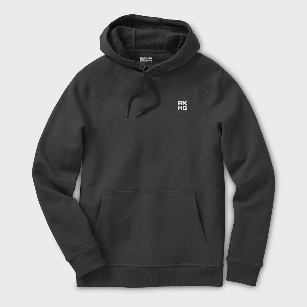 Men's AKHG Crosshaul Cotton Hoodie Sweatshirt BLK XLG REG Main Image