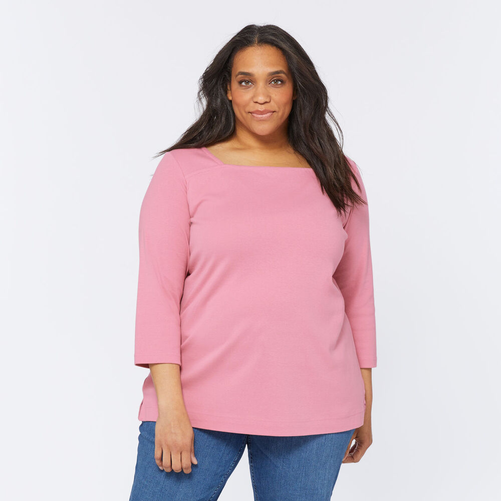 Women's Plus Longtail T 3/4 Sleeve Tunic Main Image
