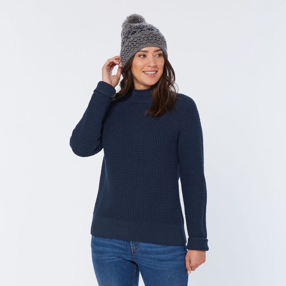 Women's Heritage Waffle Stitch Mockneck Sweater Main Image