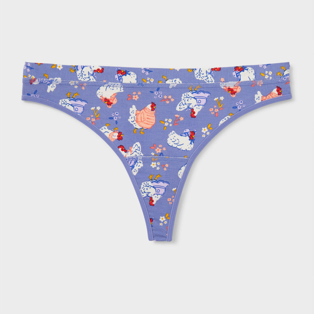Women's Dang Soft Mid Rise Thong Main Image