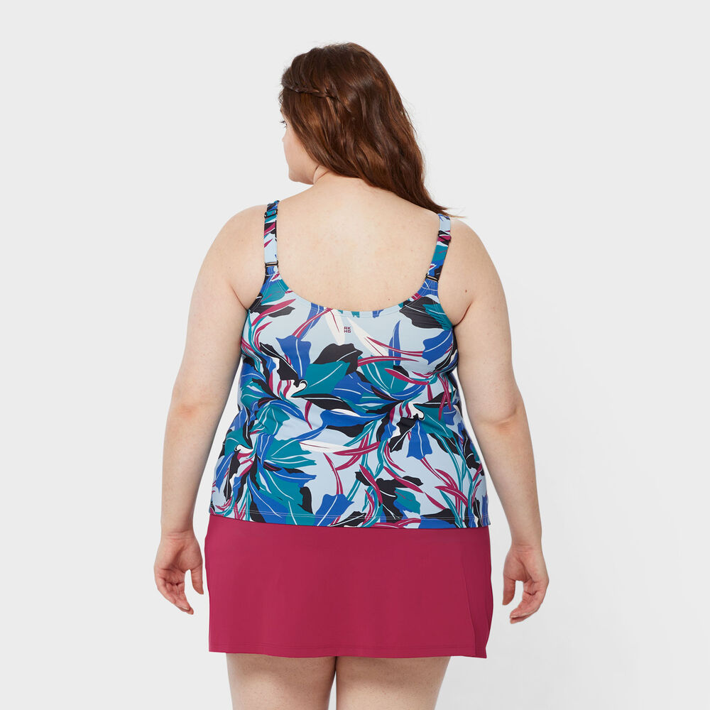 Women's Plus AKHG Lost Lake Built-In Bra Tankini Main Image