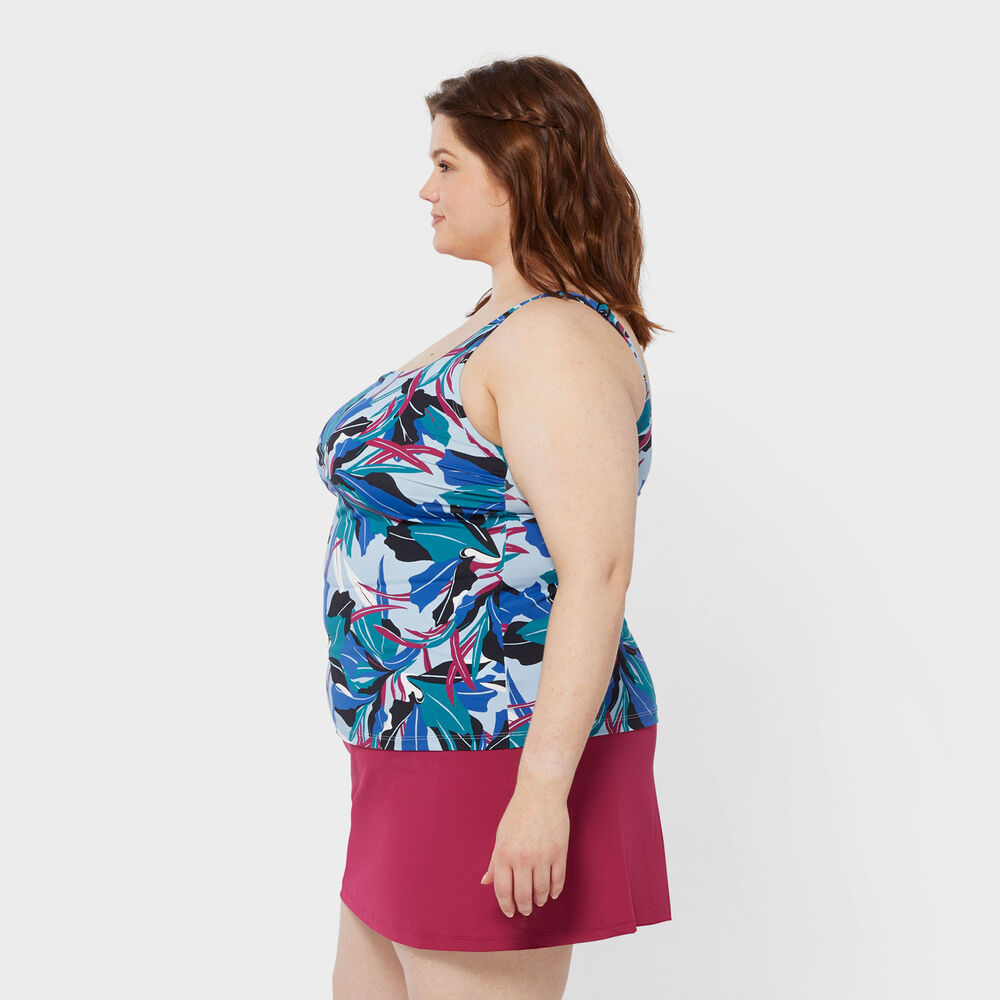 Women's Plus AKHG Lost Lake Built-In Bra Tankini Main Image