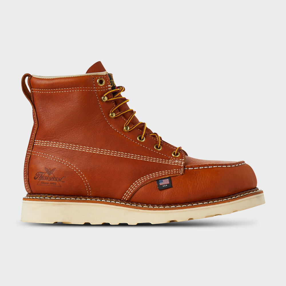 Men's Thorogood 6'' Steel Toe Moc-Toe Boots Main Image