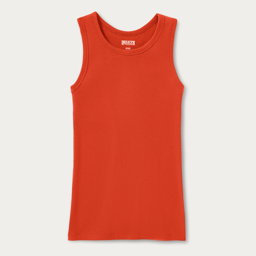 Women's No-Yank Luxe Rib Racerback Shelf Bra Tank Main Image