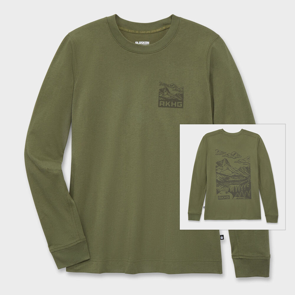 Women's AKHG Trailmarker Long Sleeve Crewneck ROY XSM Main Image