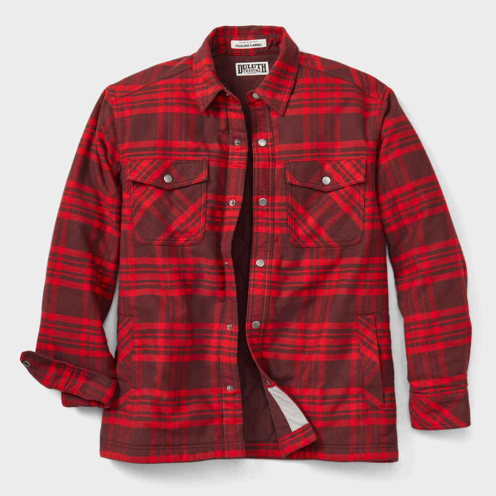 Men's Folklore Flannel Insulated Shirt Jac Main Image