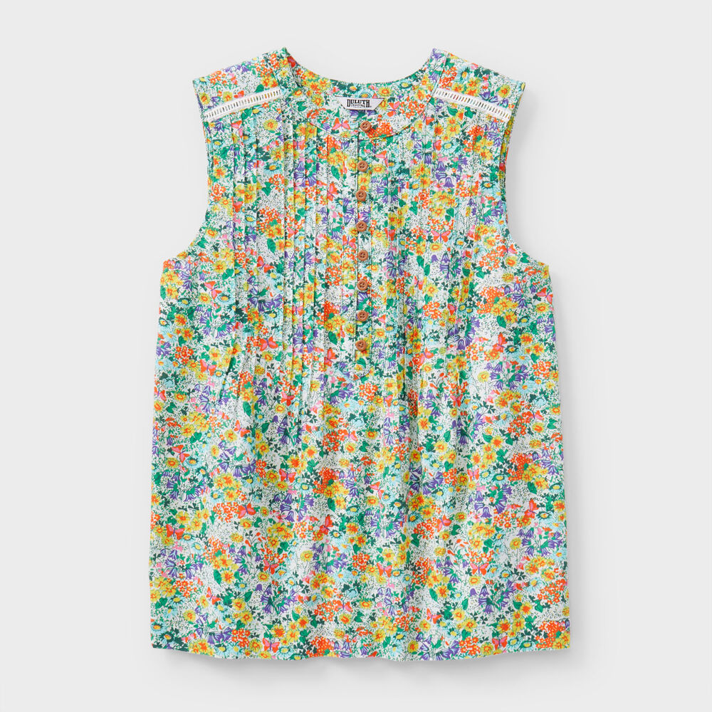 Women's Artisan Hemp Pin-Tuck Tank WDR XSM Main Image