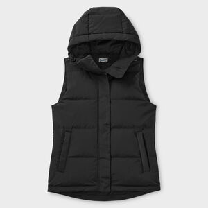 Women's Ruffer Puffer Hooded Down Vest