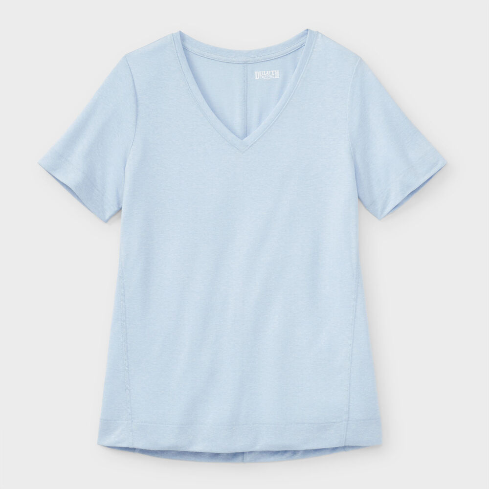 Women's Plus Hemp Knit Short Sleeve Tee Main Image