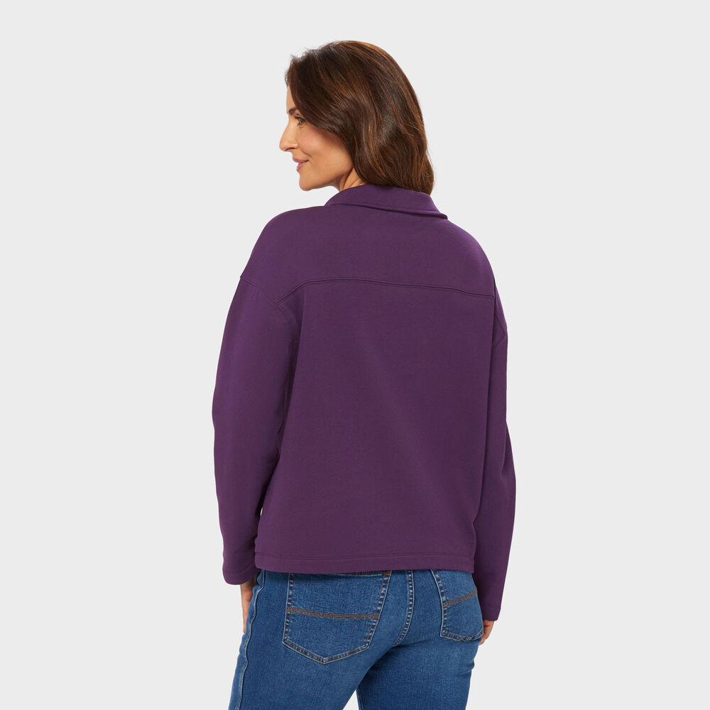 Women's Canal Park Terry Collared Long Sleeve Main Image