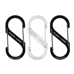 NiteIze S-Biner Dual Carabiner Stainless Steel #3 - 3 Pk.