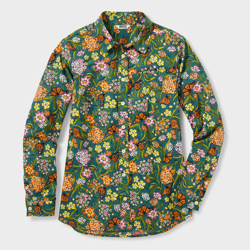 Women's Plus Chick-Nic Long Sleeve Shirt Main Image