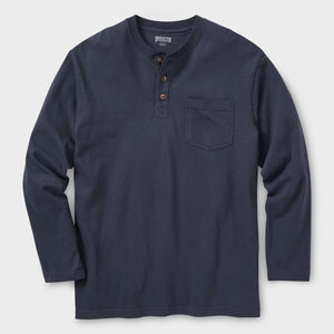 Men's Longtail T Relaxed Fit LS Henley T-Shirt