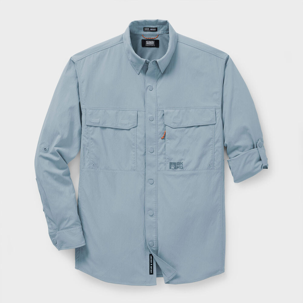 Men's AKHG Sol Survivor Snap-Front Long Sleeve Shirt Main Image