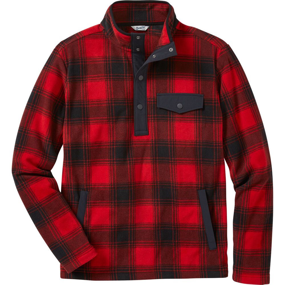 Men's Doubleback Fleece Button Mock Pullover Main Image