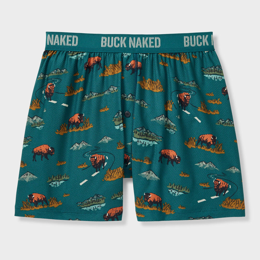 Men's Buck Naked Pattern Boxers Main Image