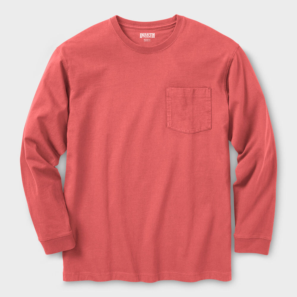 Men's Longtail T Standard Fit Long Sleeve Pocket Crew Main Image