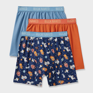 Men's Buck Naked Boxer Briefs 3-Pack
