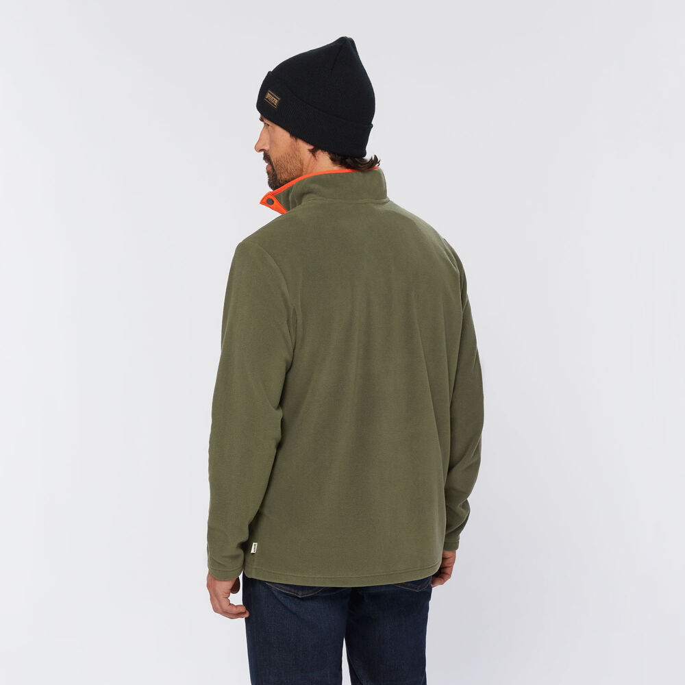Men's Doubleback Fleece Button Mock Pullover Main Image