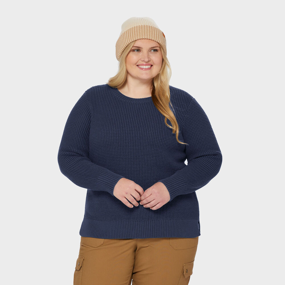 Women's Plus Heritage Waffle Stitch Crew Sweater Main Image