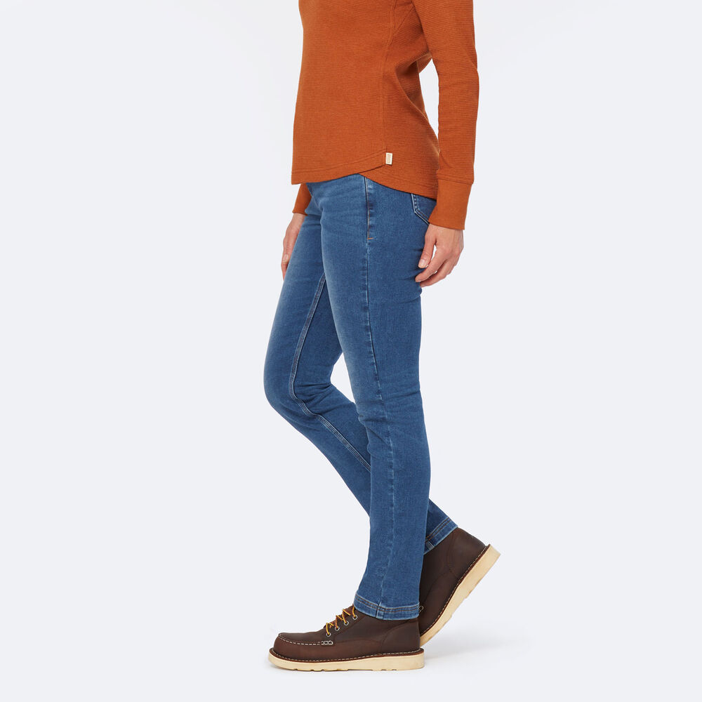 Women's Double Flex Brushed Back Slim Leg Jeans Main Image