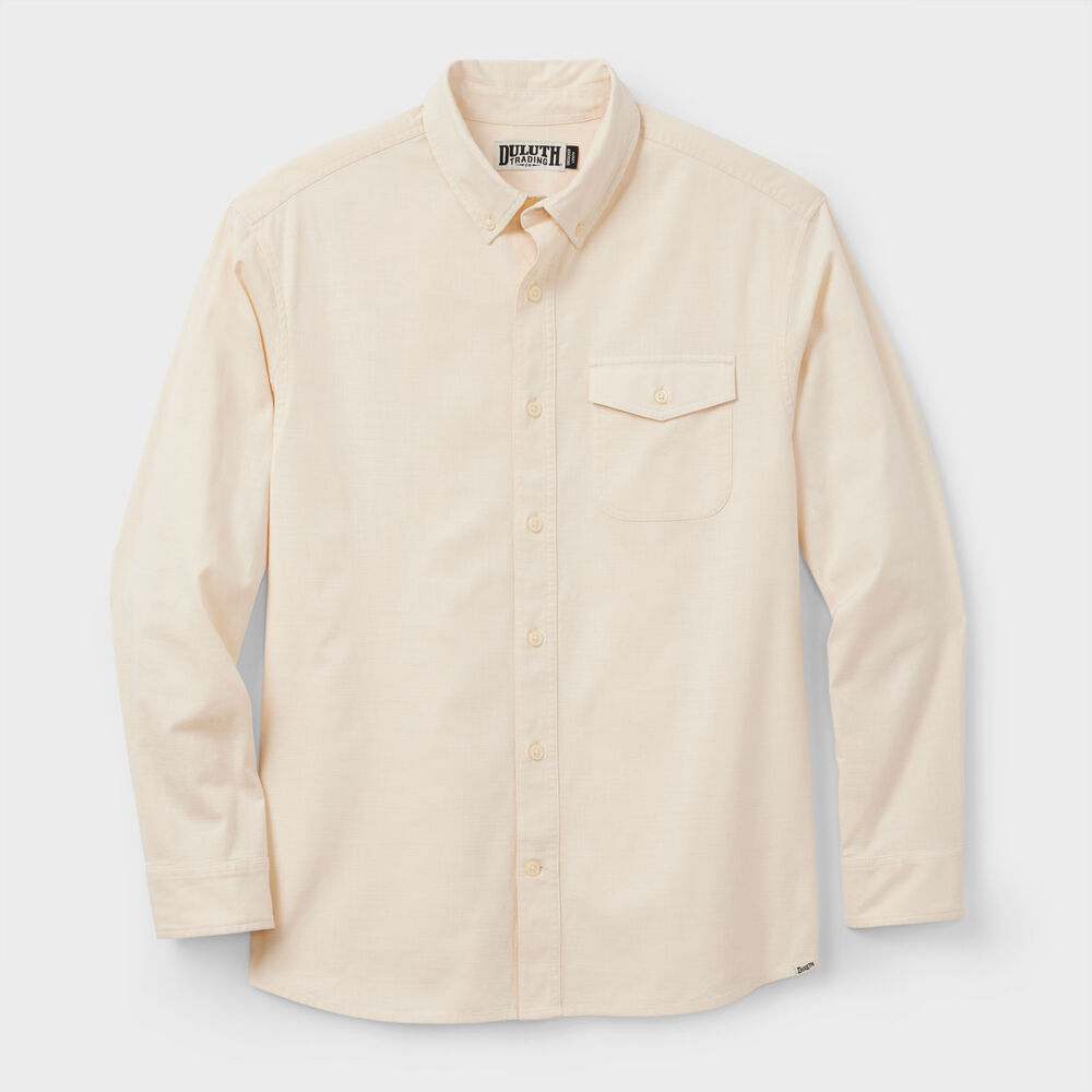 Men's Drumlin Slub Cotton Relaxed Fit Long Sleeve Shirt Main Image