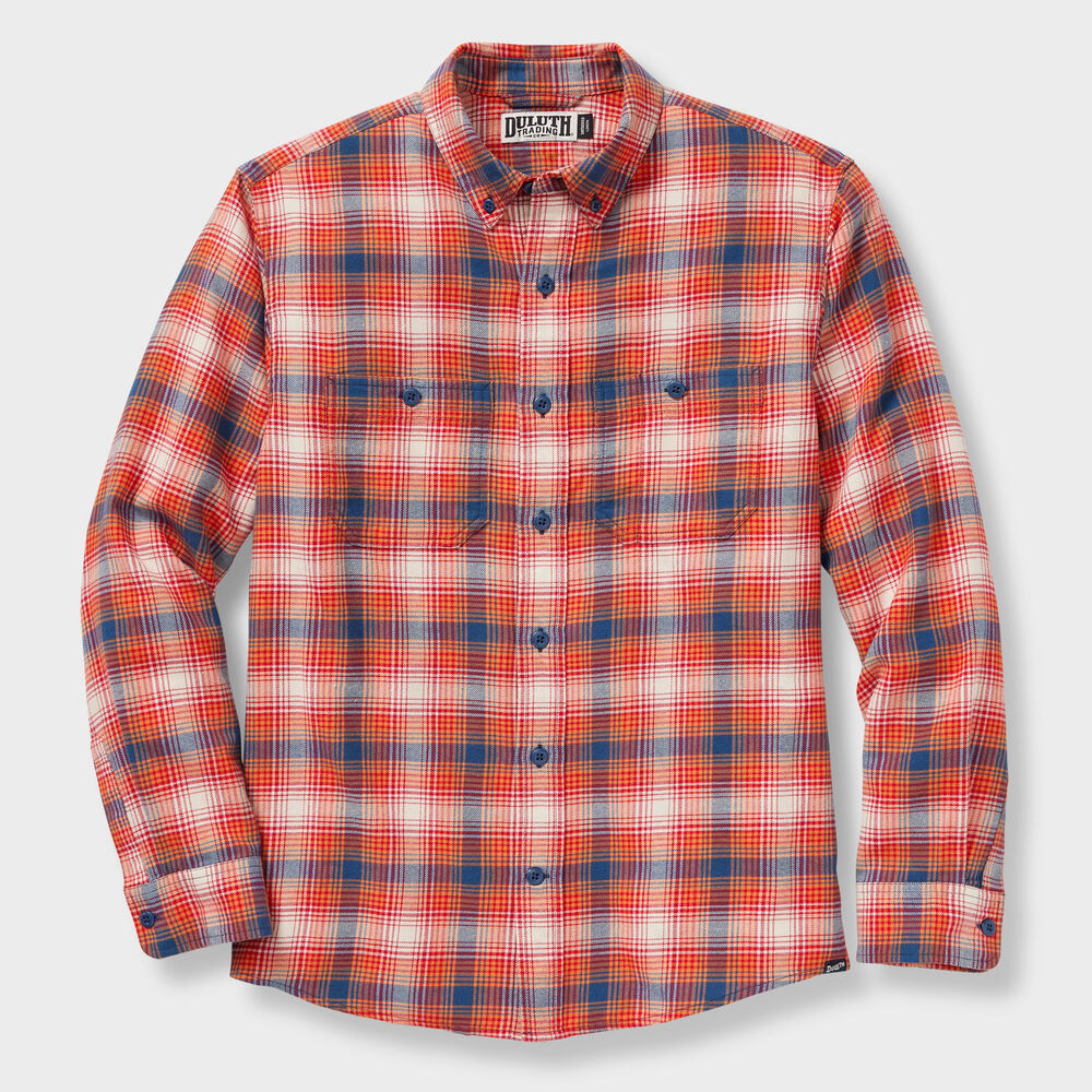 Men's Seawool Lightweight Flannel Long Sleeve Shirt Main Image