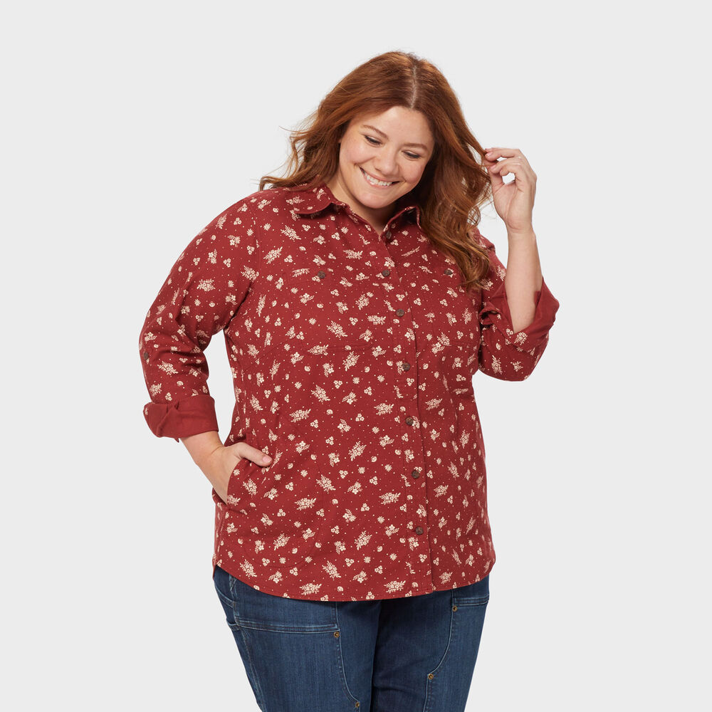 Women's Plus Free Swingin' Flannel Tunic Main Image
