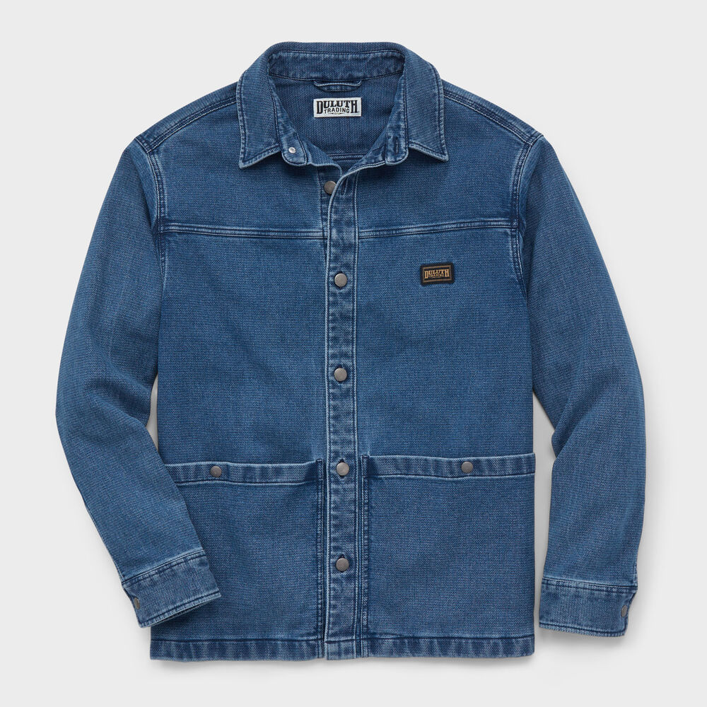 Men's Indigo Dobby Chore Coat Main Image