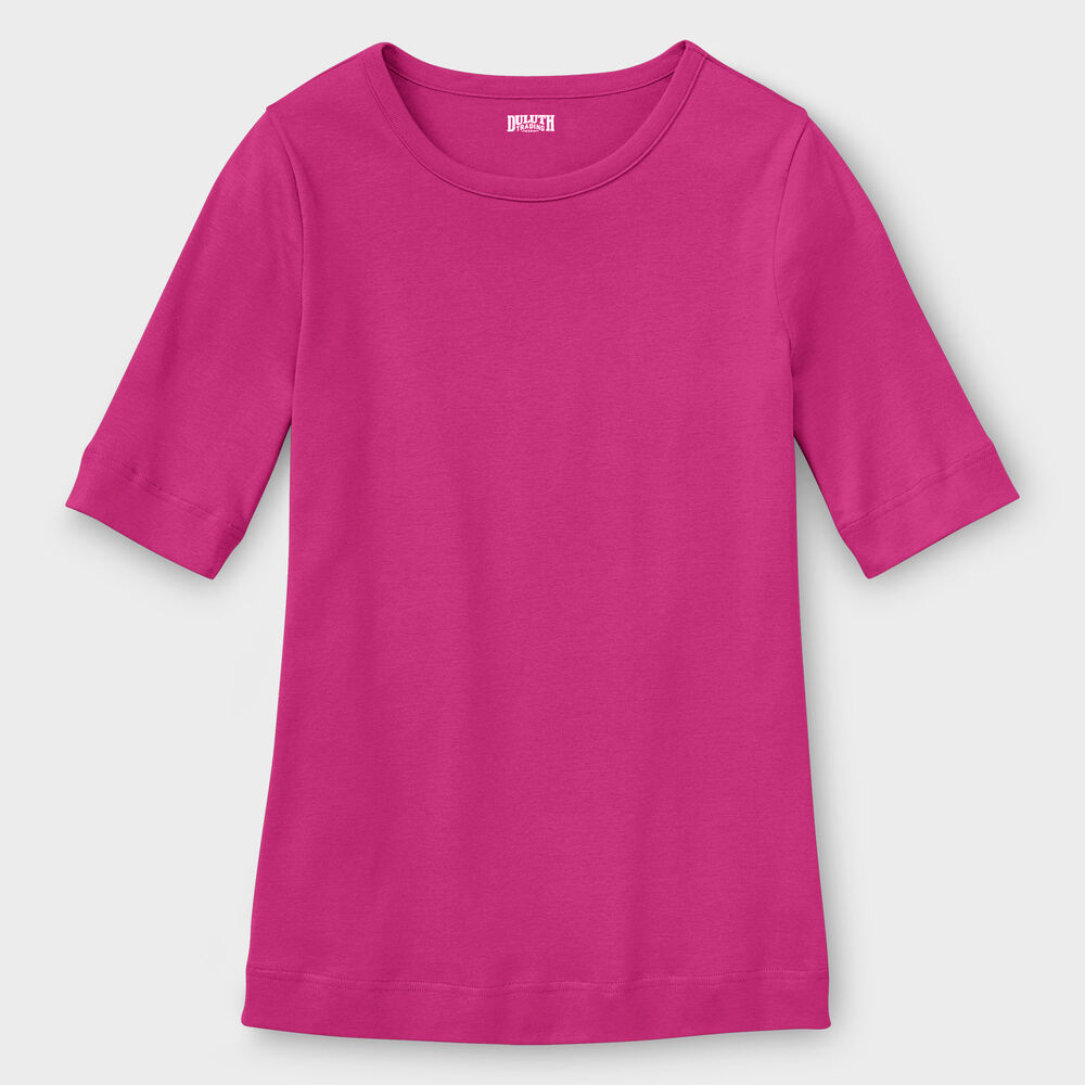 Women's Longtail T Elbow Sleeve Scoopneck Main Image